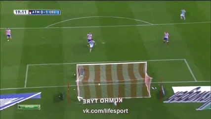 Страхотният гол на Пабло Ернандес срещу Атлетико Мадрид