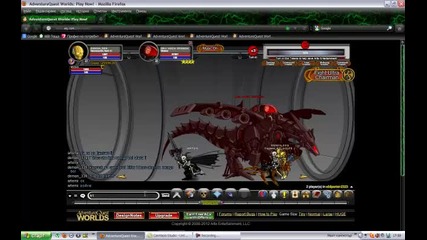 Aqw Demon_339 and Artemi solo Ebil Mech Dragon