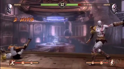 Mortal Kombat Official Kratos Moves Trailer