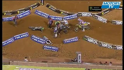 Ama Sx Stewart falls at Jacksonville 2011 