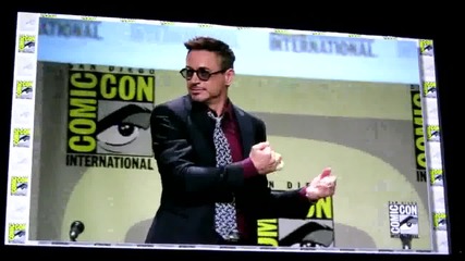 Звездите се събират за пресконференция на филма си Отмъстителите 2 (2015)