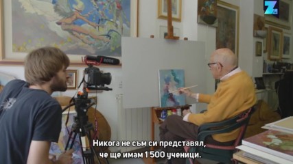 104-годишен художник се превърна във Фейсбук звезда