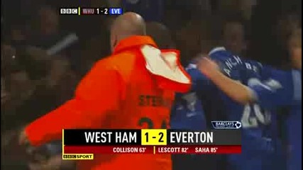 West Ham U. 1 - 3 Everton