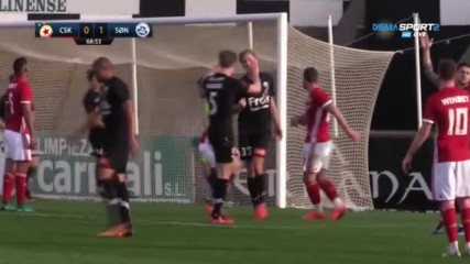 ЦСКА допусна гол от Сьондерийске