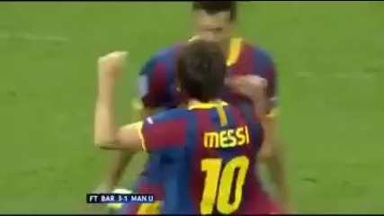 Amazing dribble Messi Vs Nani - Champions League Final