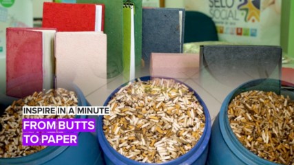 Inspire in a Minute: When life gives you butts, make paper