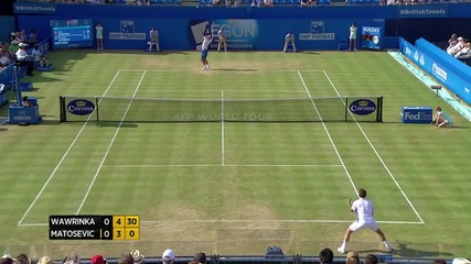 Stan Wawrinka With a Hot Shot At Queen's Club [2014]