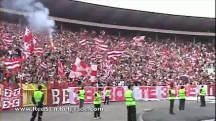 Crvena zvezda - Rad 3: 2, navijanje