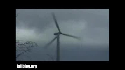 Вятърен електро-генератор Се Разрушава