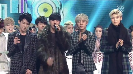 140216 Today's Winner - B.a.p @ Inkigayo