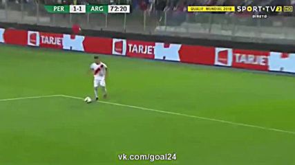 Перу 2 - 2 Аржентина ( Квалификация за световното 2018 ) ( 07/10/2016 )