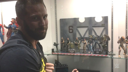 Zack Ryder visits the NECA booth at San Diego Comic-Con International 2017: WWE Unboxed with Zack Ryder