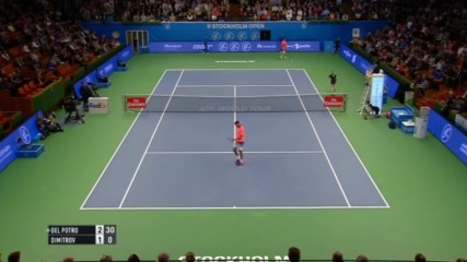 Juan Martin del Potro vs Grigor Dimitrov Stockholm Open 2016 Part 1