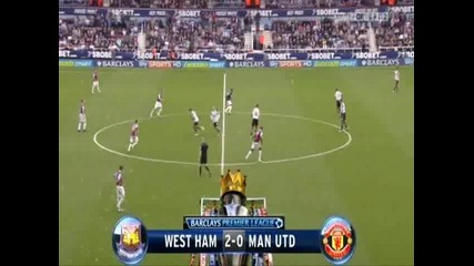 West Ham - Manchester United 2:4+interview Ryan Giggs