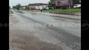 Тир се заби в бензиностанция в Плевенско