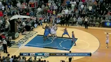 Minnesota Timberwolves vs Oklahoma City Thunder 117 - 118 [26.01.2011]