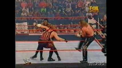 WWF Undertaker, Kane & Chris Jericho vs. Booker T, Rob Van Dam & Test - RAW 10/01/01