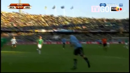 World Cup 2010 Мексико 0 - 1 Уругвай 