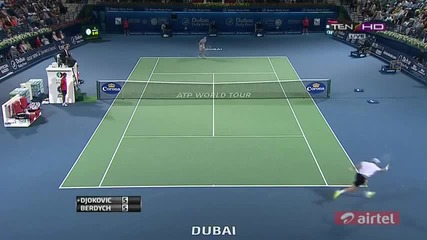Novak Djokovic vs Tomas Berdych (dubai 2013) Final Highlights