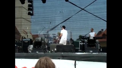 Serj Tankian doing sound checks at Artmania festival Sibiu