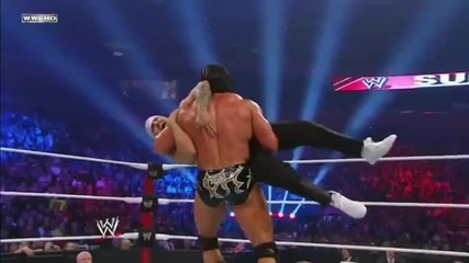 Double Gutbuster into Fallaway Slam - Mason Ryan