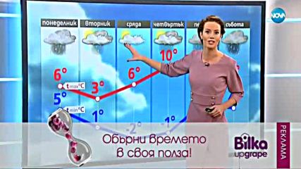 Прогноза за времето (26.11.2017 - централна емисия)