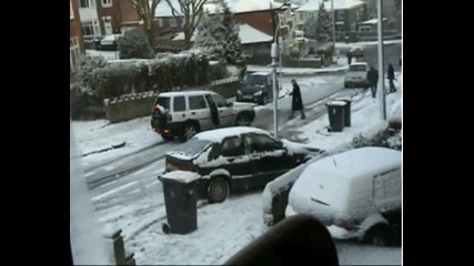 Cars Crashing on Snow Ice 
