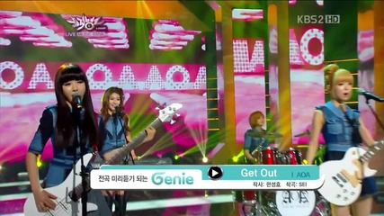 A O A - Get Out [ Music Bank - 09.11. 2012 ] H D