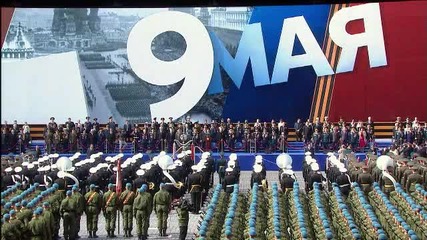 Выступление на военном параде, посвящённом 66-й годовщине Победы в Великой Отечественной войне