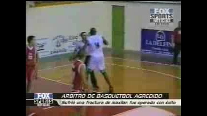 Баскетболист Нокаутира Съдия 