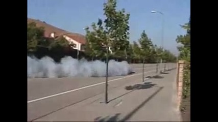 Corvette прави отличен Burnout !