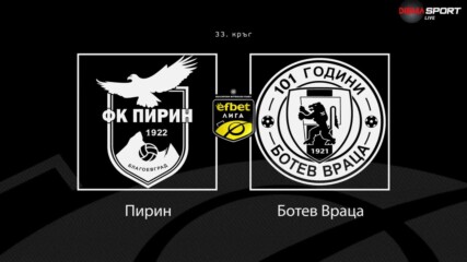 Преди кръга: Пирин - Ботев Враца
