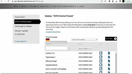 Продуктите на Koch-chemie Gmbh - препоръчани от Mercedes-benz