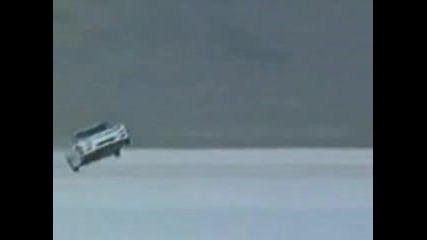 Car Crash - Driving On Salt Flats Spins An