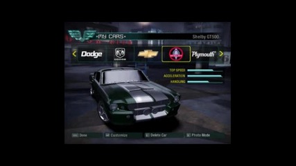 Need For Speed Carbon My Cars 