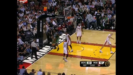 N. B. A. Rajon Rondo High - Flying Dunk in Miami 