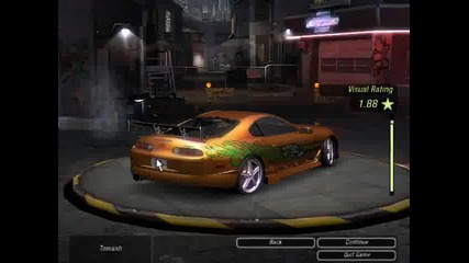 nfsu2 !!! My Tuning Toyota Supra fast and furious 