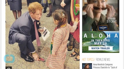 Charming Prince Harry Helps Adorable Little Girl With Errant Shoe