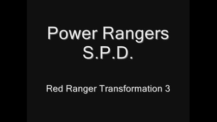 Power Rangers- S.p.d. - Red Ranger Morph 3