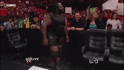 Kane vs Mark Henry (arm Wrestling Match) 6_20_2011