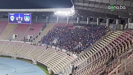 Феновете на Левски празнуват успеха над Шкупи