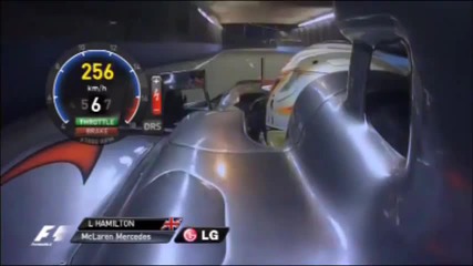F1 Гран при на Сингапур 2012 - една обиколка с Hamilton [hd][onboard]