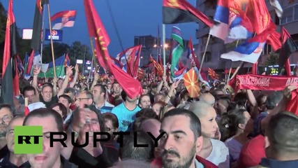Macedonia: Thousands rally in support of Prime Minister Gruevski