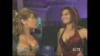 Mickie And Katie Backstage Raw