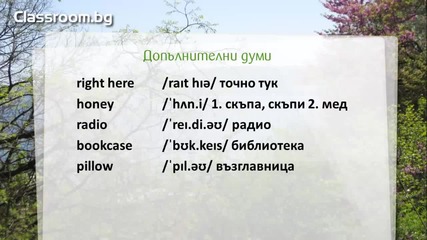 Онлайн Курс А1.1, Урок 13 -- Where are my keys_ - новите думи от урока