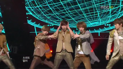 [120421] Shinee - Sherlock @ Music Core [goodbye stage]