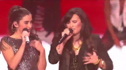 Fifth Harmony & Demi Lovato - Give Your Heart A Break - X Factor Usa 2012