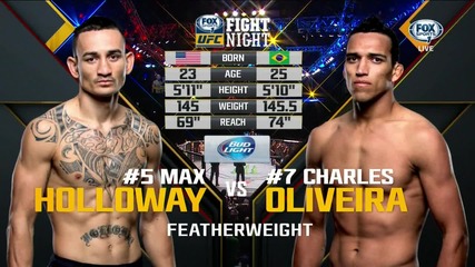 Charles Oliveira vs Max Holloway (ufc Fight Night 74, 23.08.2015)