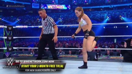 Ronda Rousey shows no mercy against Stephanie McMahon in her WWE in-ring debut: WrestleMania 34 (WWE Network Exclusive)