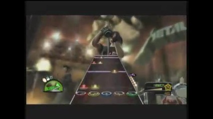 Guitar Hero Metallica Drums Hell Bent For Leather 100% Expert